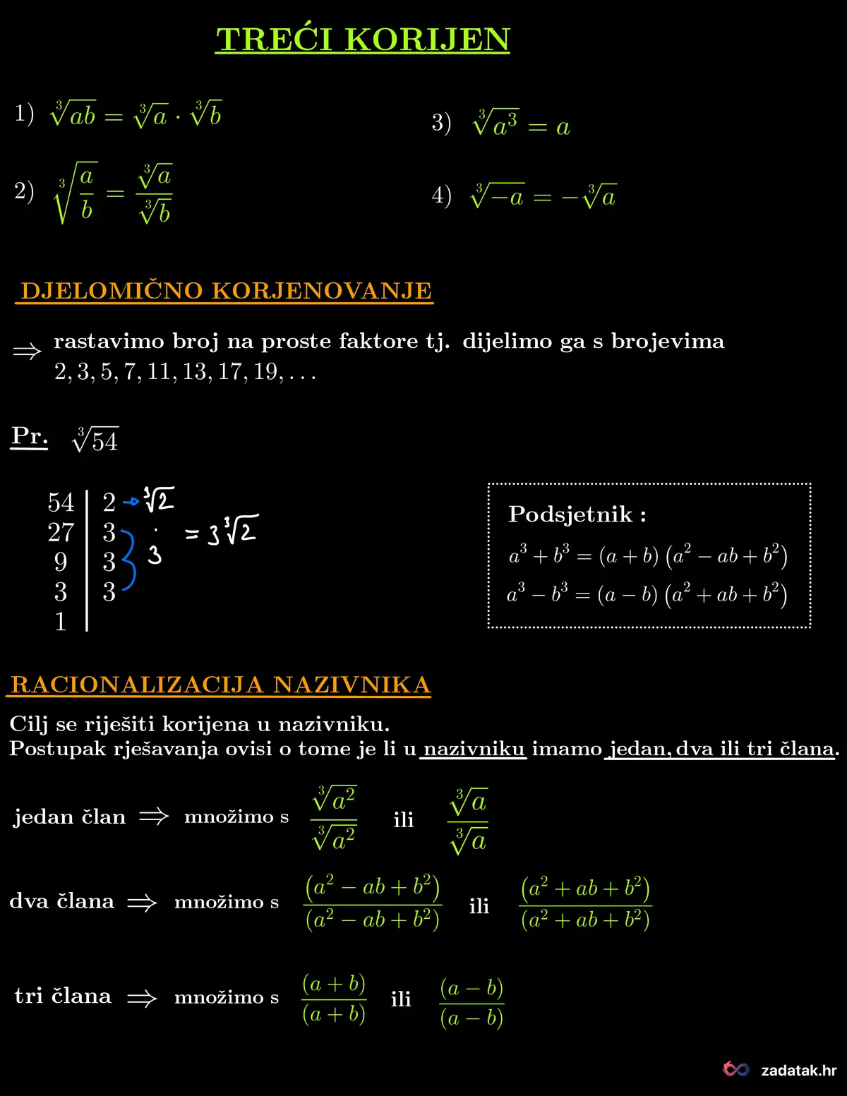 Formule: Drugi i treći korijen, stranica 2