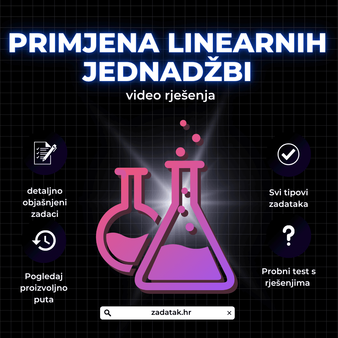 PRIMJENA-LINEARNIH-JEDNADŽBI Primjena linearnih jednadžbi