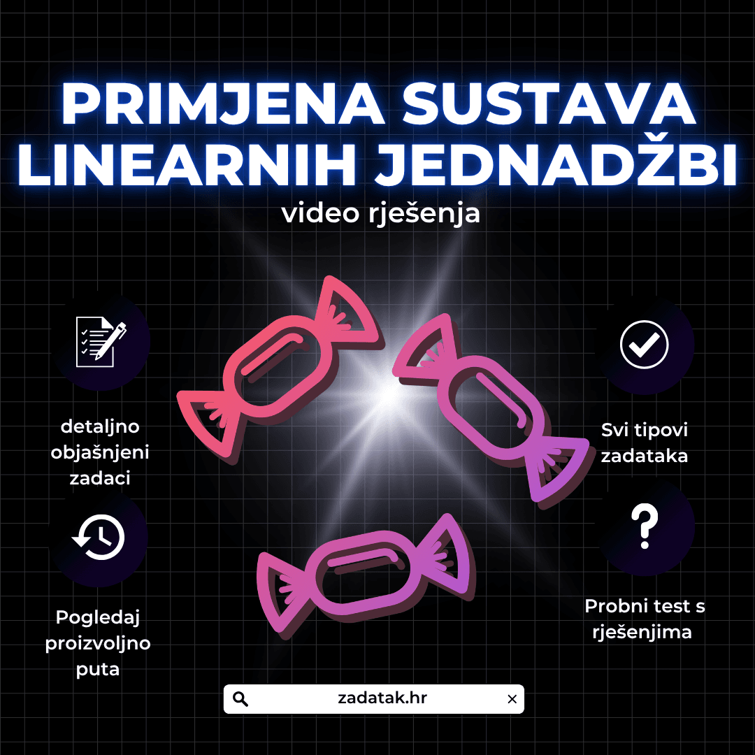 PRIMJENA-SUSTAVA-LINEARNIH-JEDNADŽBI Primjena sustava linearnih jednadžbi