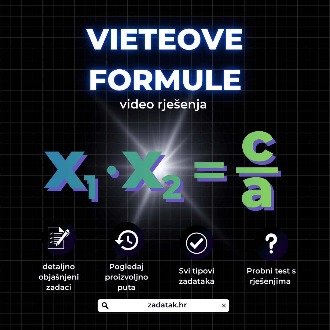VIETEOVE FORMULE Vieteove formule